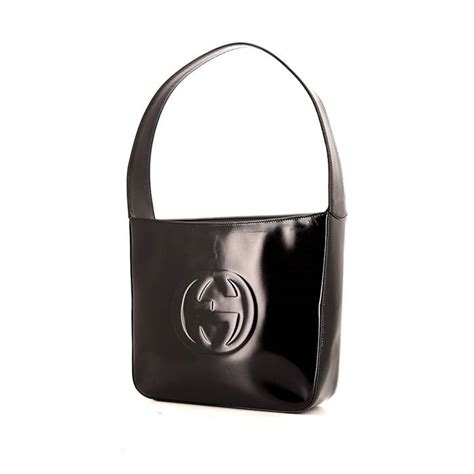 borse gucci vintage pelle nera|Borsa Gucci Vintage 345114 .